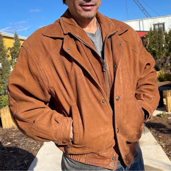 Brown Leather Jacket - Picture 1 of 16